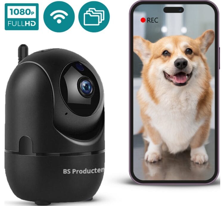 Huisdiercamera zwart