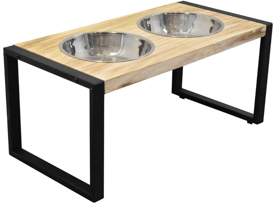 Verhoogde voerbak en drinkbak
