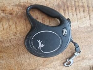 De Flexi rollijn die ik ooit kocht voor mijn labrador